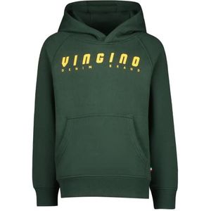 Vingino Jongens-logo-hoody met capuchon, Darkest Green, 16 Jaar