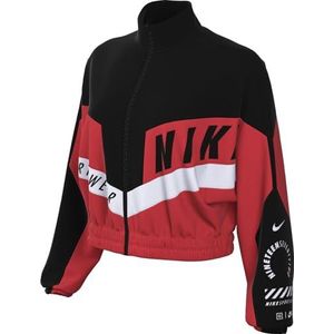 Nike Jas Dames Sportswear Jkt Woven Street Sw, Lt Crimson/Black/Black, HF5956-696, M