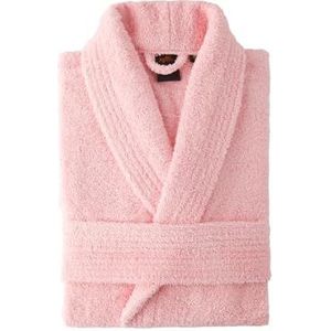 Top Towel Elegante badjas voor dames en heren, 100% katoen, 500 g/m², met capuchon of zonder capuchon, zacht en absorberend voor douche, spa en zwembad, melocoton, L