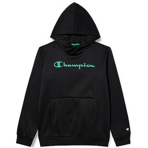 Champion Legacy American Tech B-Storm Fleece capuchontrui voor kinderen en jongeren, Zwart, 11-12 jaar