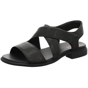 THINK! Dames KAMAA_3-000776 chroomvrij gelooide duurzame riempjes sandalen, 000 zwart, 36 EU, 0000 zwart., 36 EU