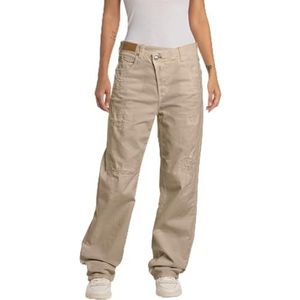 Replay Zelmaa Loose Fit Wide Leg Jeans voor dames, 225 Sahara, 31W x 30L