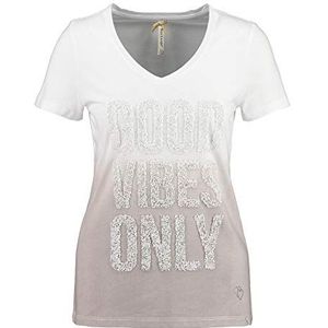 KEY LARGO Dames Shade T-shirt met V-hals, Beige (1004), XL