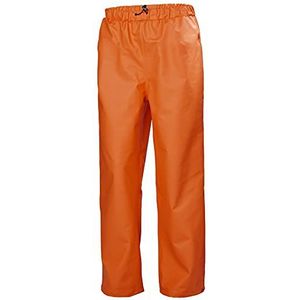 Helly-Hansen Workwear Gale waterdichte regenbroek voor heren met verstelbare, elastische taille en onderbeen met drukknopen, donkeroranje - Small