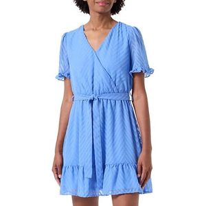 Vila - VIMICHELLE S/S - Zomerjurk - Coronet Blue - Korte Mouwen