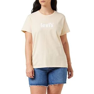 Levi's dames T-shirt The Perfect Tee, SEASONAL POSTER LOGO PEACH PUREE, XXS