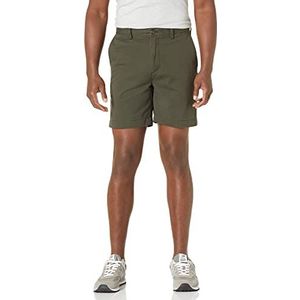 Amazon Essentials Slim-fit 7"" Korte Casual, Olijf, W34