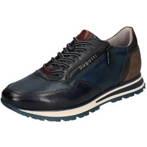 bugatti - 331-ag809 - Lage Schoenen - Donkerblauw - Echt Leer
