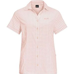 Jack Wolfskin Kepler Shirt voor dames, sneldrogende blouse met korte mouwen