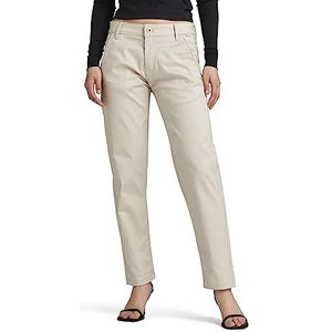 G-STAR Raw Kate Boyfriend Chino broek voor dames, beige (Whitebait D22539-c072-1603), 28W / 34L