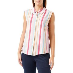 ICHI Dames IHVERA TO5 blouse, 202012/Carmine Multi Stripe, 38, 202012/Carmine Multi Stripe, 38