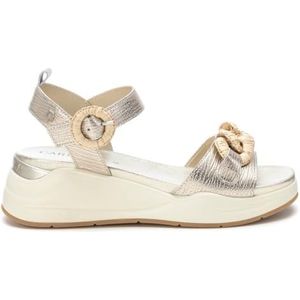 Carmela Damessandalen van leer met gesp 16233101 voor dames, goudkleurig, 37 EU