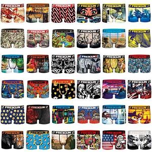 FREEGUN Verrassingspakket boxershorts voor heren, luchtig mesh, willekeurige pasvorm, zweetbestendig, rekbaar en kreukvrij (3 stuks), Meerkleurig, 3XL