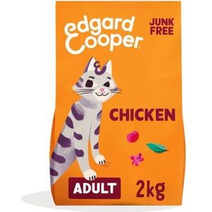 Edgard & Cooper Kattenvoer, gesteriliseerd of actief, voor volwassenen, natuurlijk, graanvrij, 2 kg, kip, licht verteerbaar, gezonde voeding, smakelijk en evenwichtig