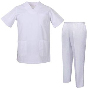 MISEMIYA Unisex jas en broek sanitair-uniformen sanitair 8178