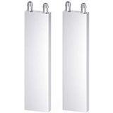 CLDIY - Aluminium Waterkoelblok - Vloeistofwaterkoeler - Zilver - 2 Stuks