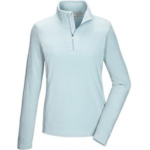 killtec dames Fleece shirt met opstaande kraag en ritssluiting KSW 101 WMN FLC SHRT, hell eisblau, 54, 40880-000