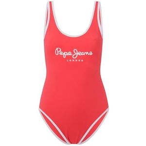 Pepe Jeans Pepe Sc badpak voor dames, rood (rood), XS, Rood (Rood), XS