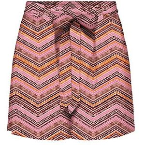 Bestseller A/S Dames Onlnova Life Jasmin PTM Shorts, Sun Orange/AOP:428 Rocking Zigzag, S, Sun Orange/Aop: 428 Rocking Zigzag, S