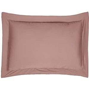 Sleepdown 5056242826033 kussensloop van 100% katoensatijn, set van twee Oxford kussensloopset, anti-allergisch, draadtelling 300, luxe beddengoed - Blush Pink - 50 x 75 cm
