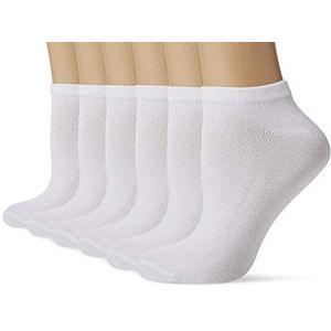 FM London (6 stuks bamboe sneakersokken voor dames - superzachte bamboesokken ontworpen om je voeten koel te houden met isolerende eigenschappen - Gevormde en effen damessokken geschikt voor dagelijks