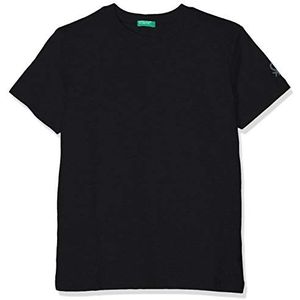 United Colors of Benetton Jongens T-shirt Pullunder, zwart (Nero 100)., Eén maat