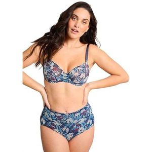 Sans Complexe Klassieke beha met beugels voor dames, bloemenpatroon, marineblauw, 80F