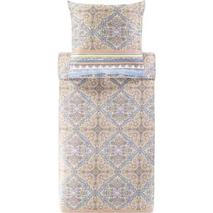 Bassetti MARECHIARO beddengoed + 1 kussensloop van 100% katoensatijn in de kleur lavendel L1, afmetingen: 135x200 + 1 K 80x80 cm - 9327375