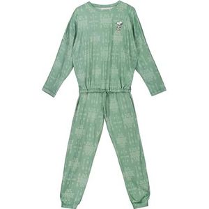 women'secret Pyjama, groene print, XL
