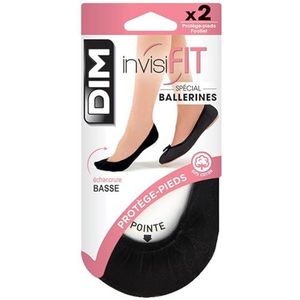 Dim Damessokken (2 stuks), Zwart, Small-Medium