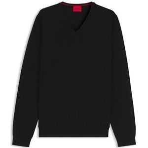 HUGO - Gebreide Trui - V-hals - Merinowol