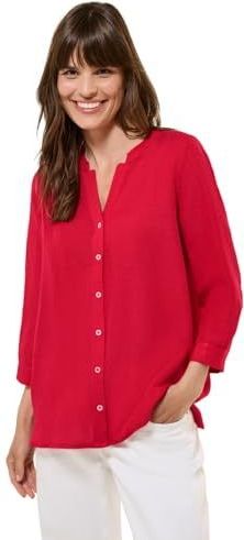 CECIL - Zomerblouse - Tuniek - Wit - Linnen/Viscose