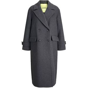 Jxcara Wool Blend Coat Otw Elv, dark grey melange, S