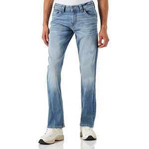 Pepe Jeans Kingston Zip-jeans voor heren, blauw (Denim-Mn0), 40W x 34L