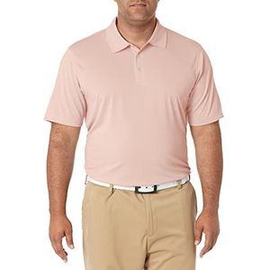 Amazon Essentials Men's Sneldrogend golfpoloshirt met normale pasvorm (verkrijgbaar in grote en lange maten), Lichtroze, L