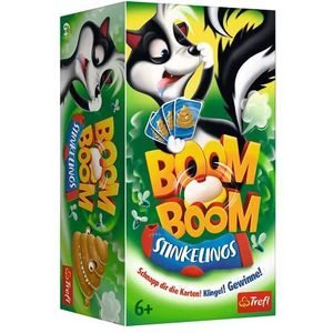 Trefl, Boom Boom 2193 Stinkelinos, spel met bel, familiespel, gezelschapsspel voor volwassenen en kinderen vanaf 6 jaar, gekleurd