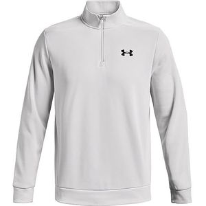 Under Armour Mens Fleece Tops Men's Armour Fleece® ¼ Zip, Halo Gray, 1373358-014, XL
