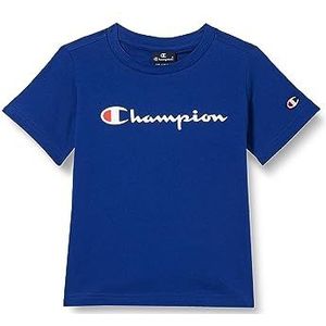 Champion Legacy American Classics B-S-s Crewneck T-shirt voor kinderen en jongens, Wit, 11-12 jaar
