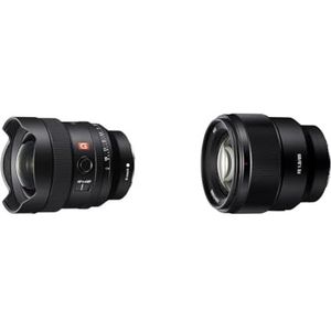 Sony SEL14F18GM | Full Formaat FE 14mm F1.8 GM - Premium G Master Serie Lens met vaste brandpuntsafstand & Sony E-Mount Sel-85F18 Telelens Met Vaste Brandpuntsafstand, Fe 85 M F1,8, Ed-Glas, Zwart