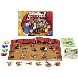 Ravensburger tiptoi Spiel 00169 Mein tierischer Musik-Spaß, Lernspiel für 1-4 Kinder von 3-5 Jahren: Finde die Tiere und lerne ihre Instrumente kennen