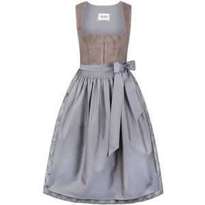 STOCKERPOINT - Dirndl Beatrice - Grijs - Mouwloos - Knielengte