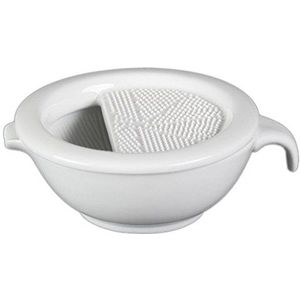 Holst Porzellan KPR 013 FA1 gember- en nootmuskaatrasp en vijzel 13 cm wit, 13 x 13 x 6 cm, 1 stuk