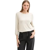 TOM TAILOR T-shirt voor dames, 25955 - Dusty Beige Melange, XXL