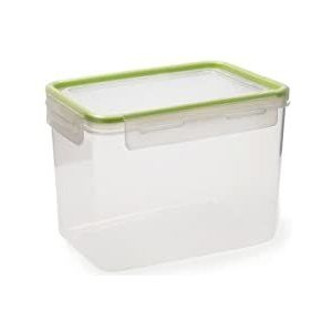 Quid Greenery Container rechthoekig, luchtdicht, kunststof, 10,6 x 15,2 x 11,1 cm, 1,05 l transparant