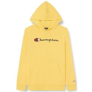 Champion Legacy Icons B-Ultralight Fall Fleece Sweatshirt met capuchon voor kinderen en jongens, Geel, 15-16 jaar