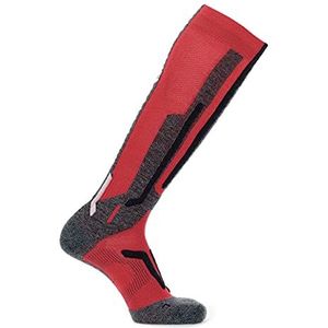 UYN Heren SKI Socks Skisok Merino, rood/zwart, eenheidsmaat
