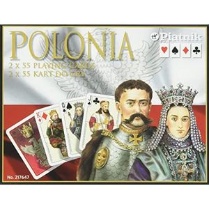 Piatnik - 2176 – speelkaarten – Polonia – 2 x 55 stuks