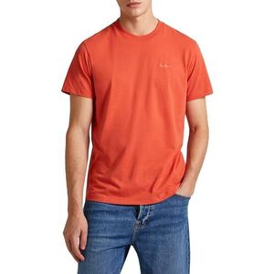 Pepe Jeans Connor T-shirt voor heren, Oranje (Verbrande Oranje), M