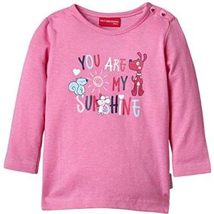 Salt & Pepper baby-meisjes B Longsleeve Cute & Funny Uni shirt met lange mouwen, roze (roze 838), 86 cm