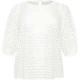 Blouse - Chalk White - Regular Fit - Lange Mouwen